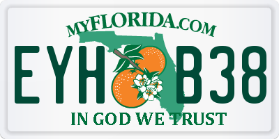 FL license plate EYHB38