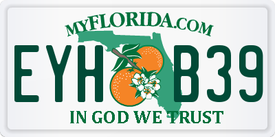 FL license plate EYHB39