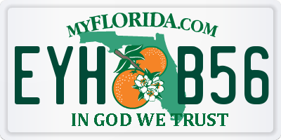 FL license plate EYHB56