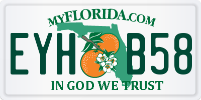FL license plate EYHB58