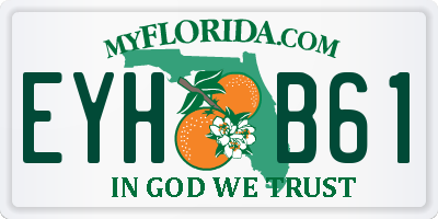 FL license plate EYHB61