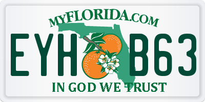 FL license plate EYHB63