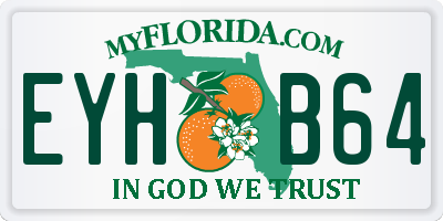 FL license plate EYHB64