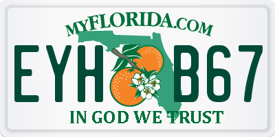 FL license plate EYHB67