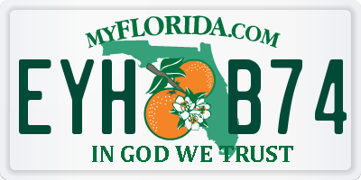FL license plate EYHB74