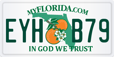 FL license plate EYHB79