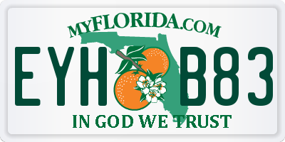 FL license plate EYHB83