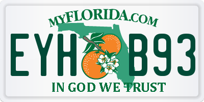 FL license plate EYHB93