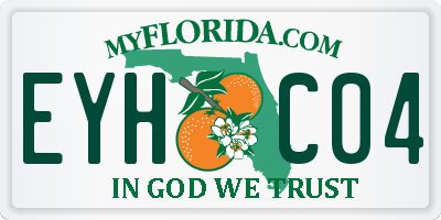 FL license plate EYHC04