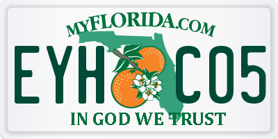 FL license plate EYHC05