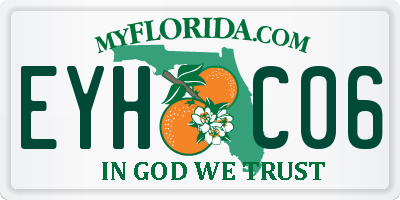 FL license plate EYHC06