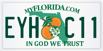 FL license plate EYHC11