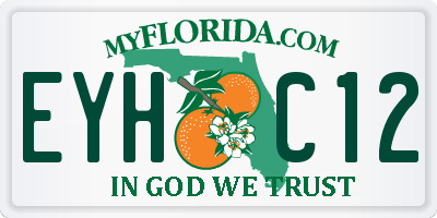 FL license plate EYHC12