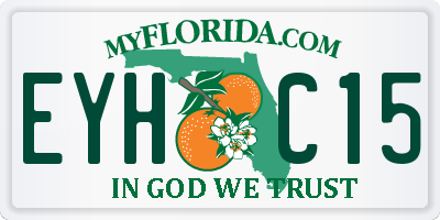 FL license plate EYHC15