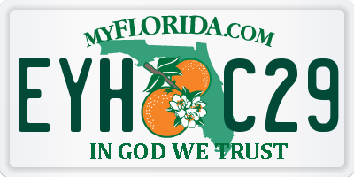 FL license plate EYHC29