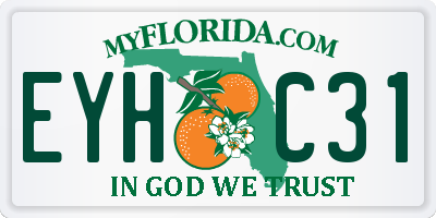 FL license plate EYHC31