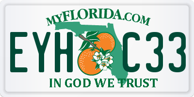 FL license plate EYHC33