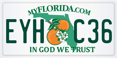 FL license plate EYHC36