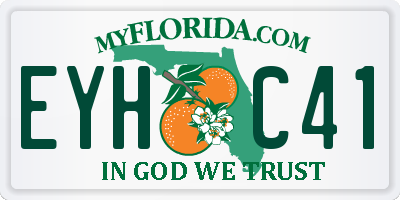 FL license plate EYHC41