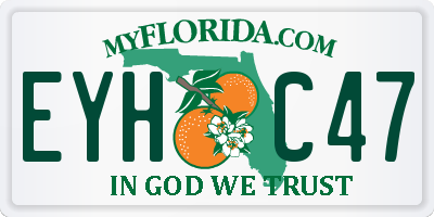 FL license plate EYHC47