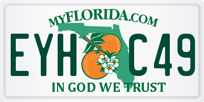 FL license plate EYHC49