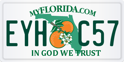 FL license plate EYHC57