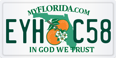 FL license plate EYHC58