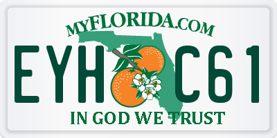 FL license plate EYHC61