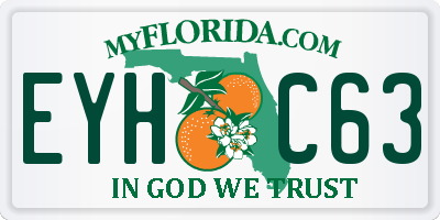 FL license plate EYHC63