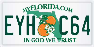 FL license plate EYHC64