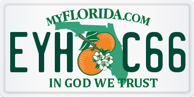 FL license plate EYHC66