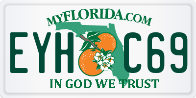 FL license plate EYHC69