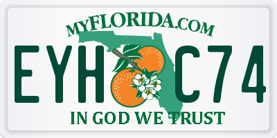 FL license plate EYHC74