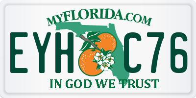 FL license plate EYHC76