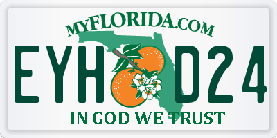 FL license plate EYHD24