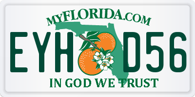 FL license plate EYHD56