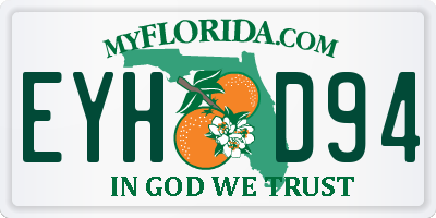 FL license plate EYHD94