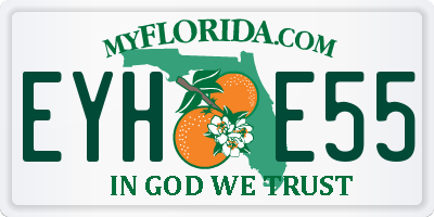 FL license plate EYHE55