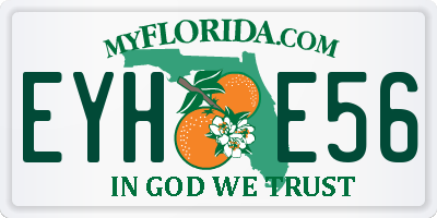 FL license plate EYHE56