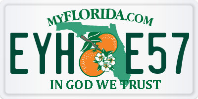 FL license plate EYHE57