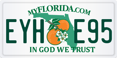 FL license plate EYHE95