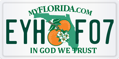 FL license plate EYHF07