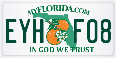 FL license plate EYHF08