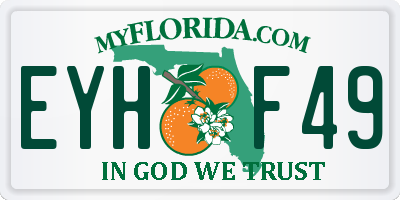 FL license plate EYHF49