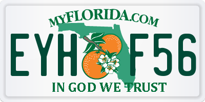 FL license plate EYHF56