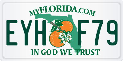 FL license plate EYHF79