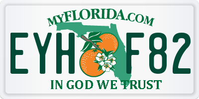 FL license plate EYHF82