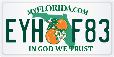 FL license plate EYHF83