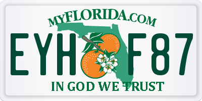 FL license plate EYHF87