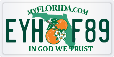 FL license plate EYHF89